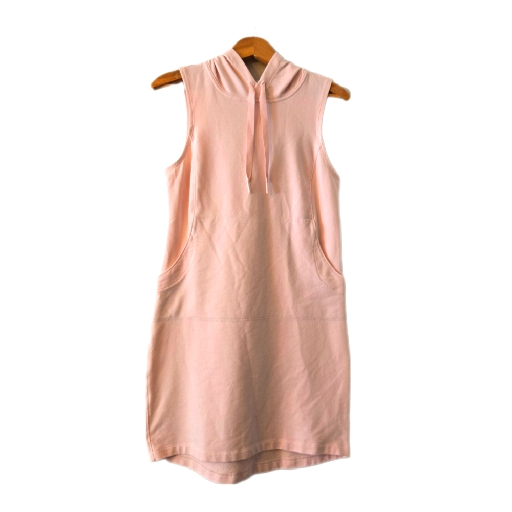 THE NORTH FACE Bayocean Sleeveles  Hoodie Kangaroo Pocket‎ Dress Pink Small